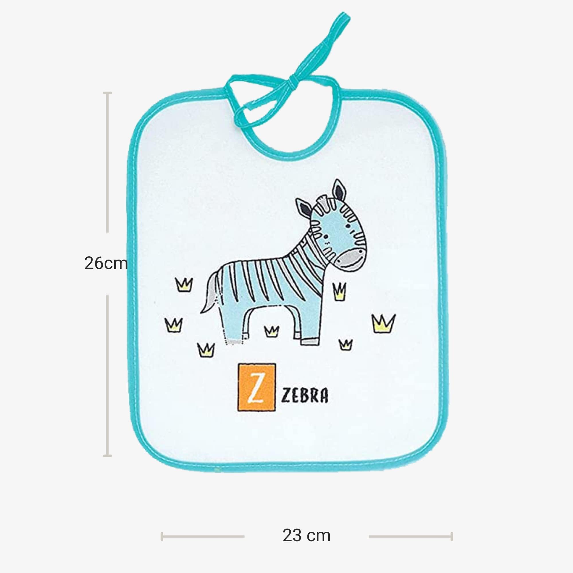 Bavaglini Impermeabili 73% Cotone 27% Poliestere Fodera Vinile Confezione Da 7 23x27 cm per Bambini 6-18 Mesi