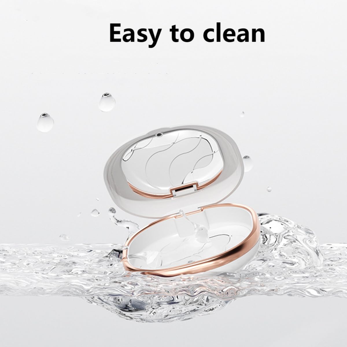 Slim Retainer and Denture Case with Mirror, White 2