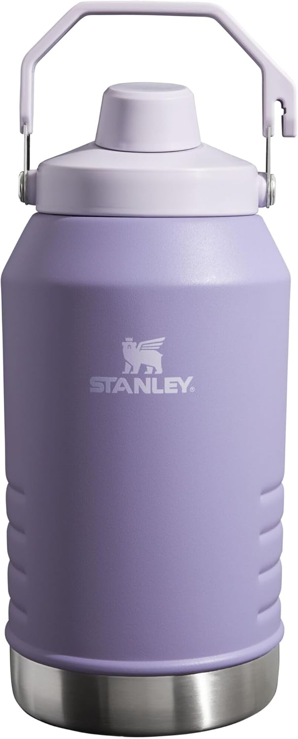 Stanley IceFlow Fast Flow Jug with Handle 64 oz | Twist On Angled Spout Lid | Leakproof for Travel and Sports | Insulated Stainless Steel | BPA-Free | Frost 2.0