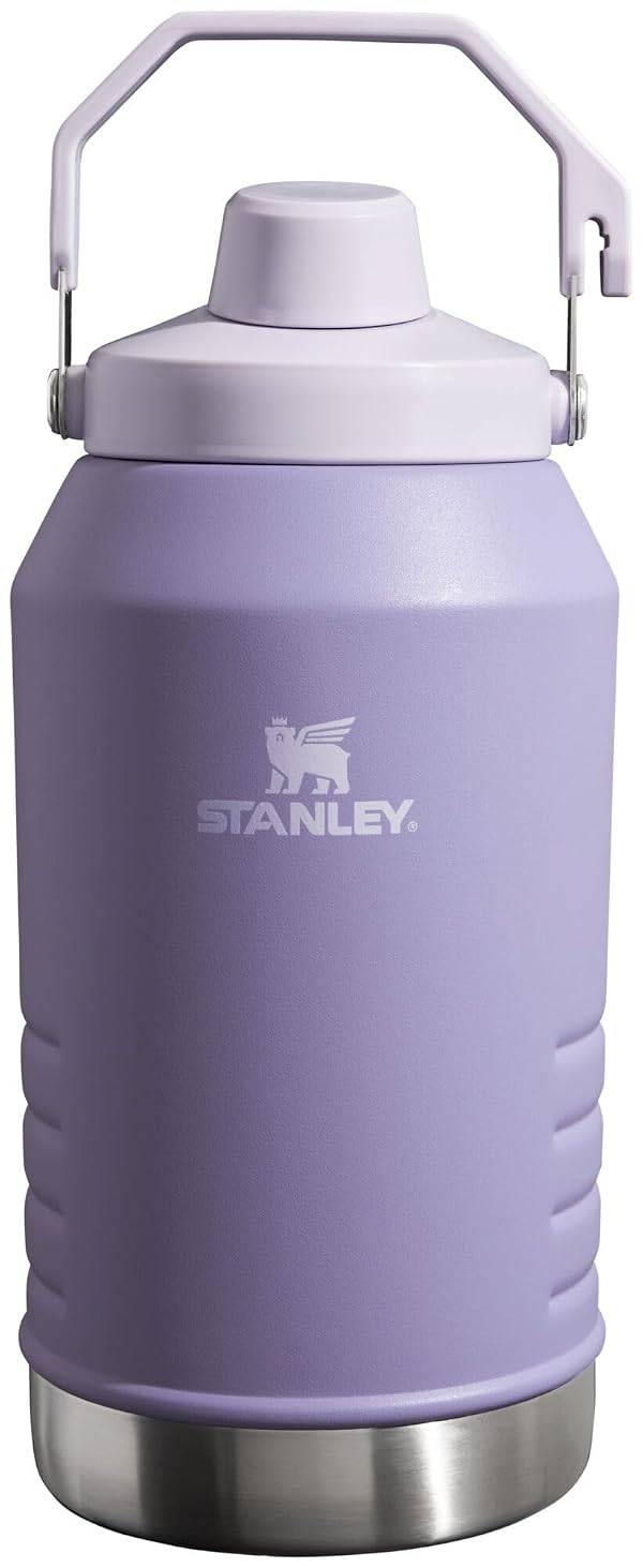 Stanley IceFlow Fast Flow Jug with Handle 96 oz | Twist On Angled Spout Lid | Leakproof for Travel and Sports | Insulated Stainless Steel | BPA-Free | Lavender by STANLEY - Used condition - US$66.75