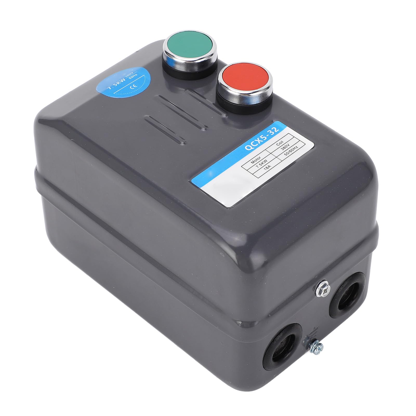 Control de Arranque de Motor Eléctrico Magnético de 380 V 7,5 KW, Arrancador de Motor Trifásico, Protector de Sobrecarga con Protección Térmica contra Sobrecarga, Ideal para Arranque de