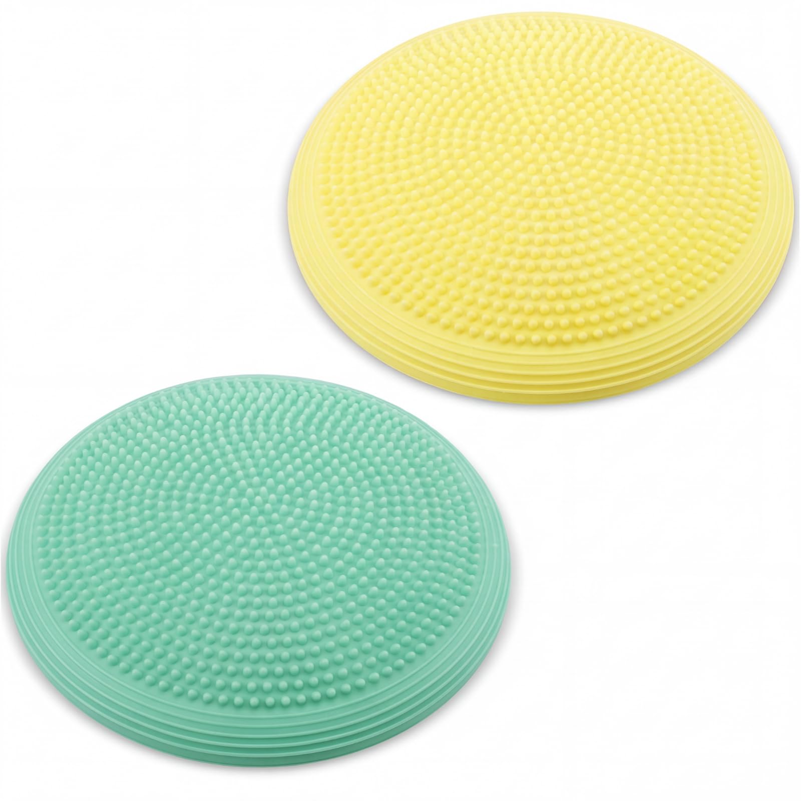 Libima 2 Pcs Wobble Cushion Wiggle Seat Flexible Sensory Seating Balance Disc Board for Men Women Physical Exercise Improving Posture Home Office