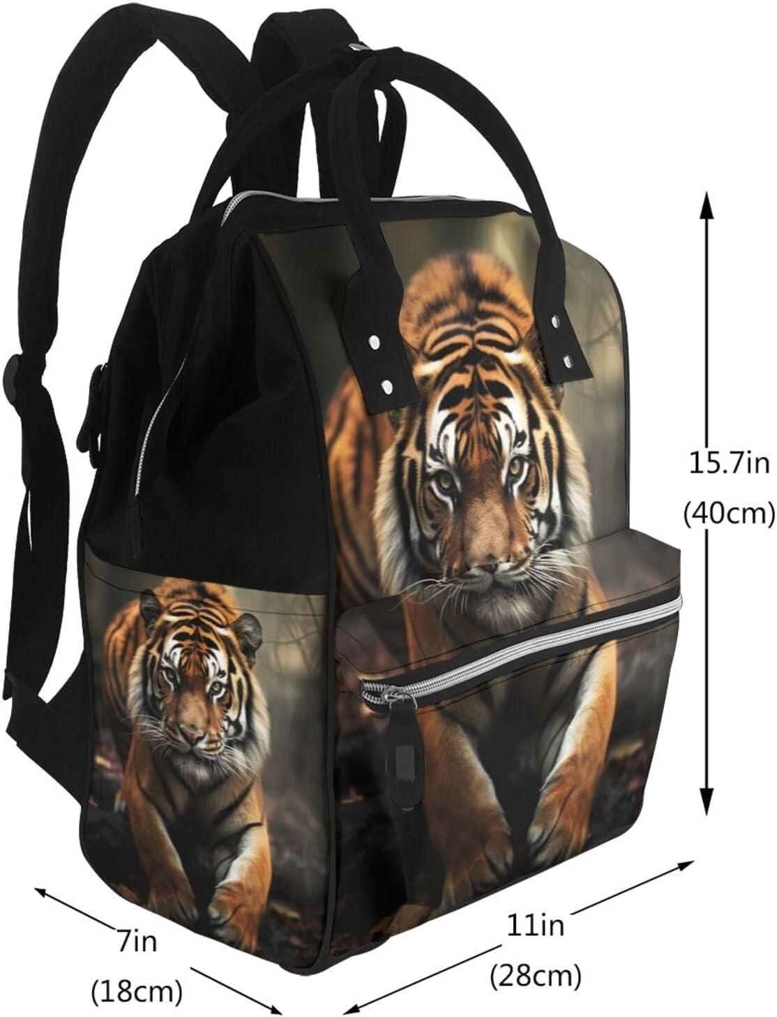 Wild Animals Tiger Diaper Bag Backpack Mommy Bag Multifunction Travel Maternity Baby Changing Bags image 2