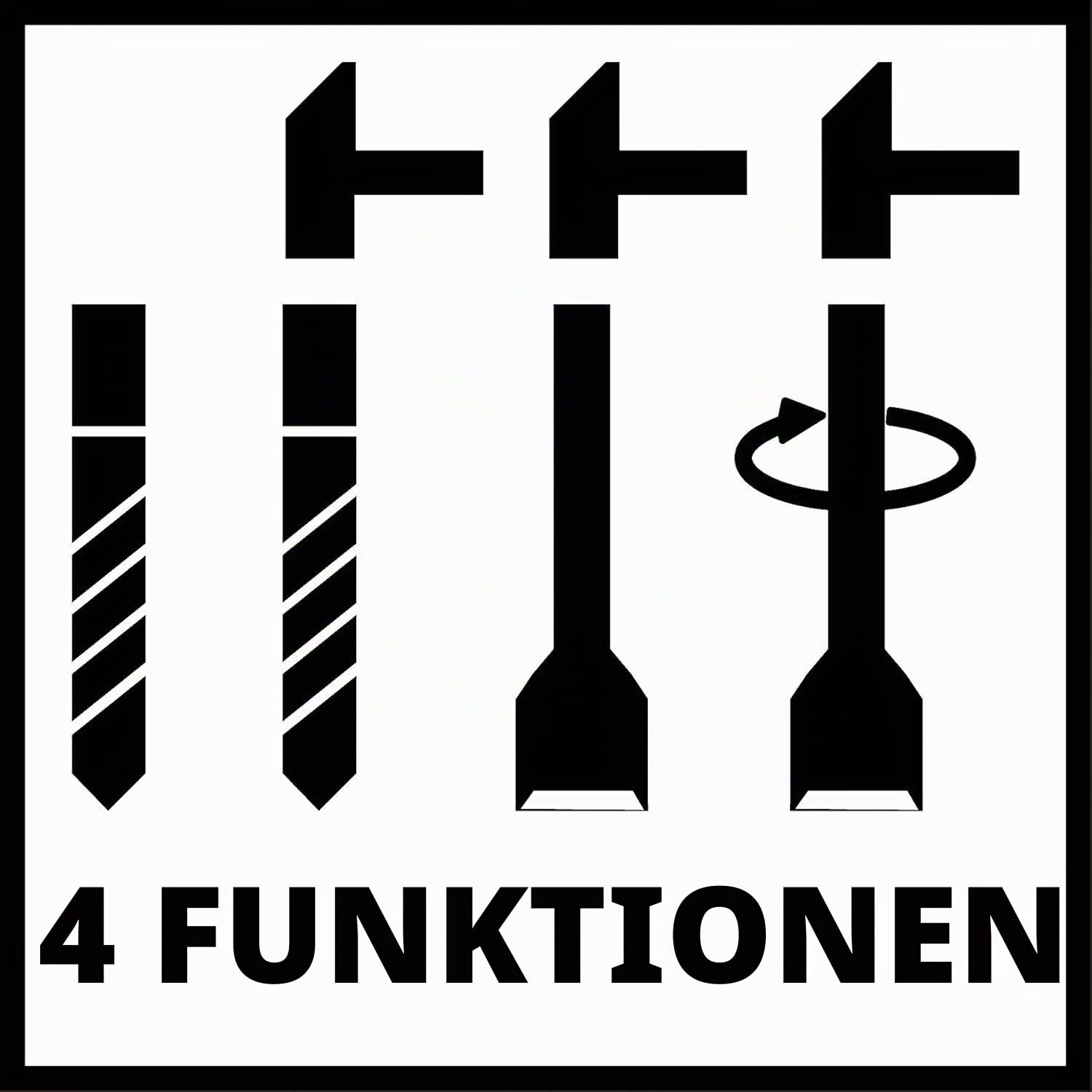 Einhell Professional Akku-Bohrhammer HEROCCO 18/20 Power X-Change (18 V, Brushless, 2,2 J, SDS-plus, pneumatisches Schlagwerk, Tiefenanschlag, inkl. Koffer, ohne Akku)