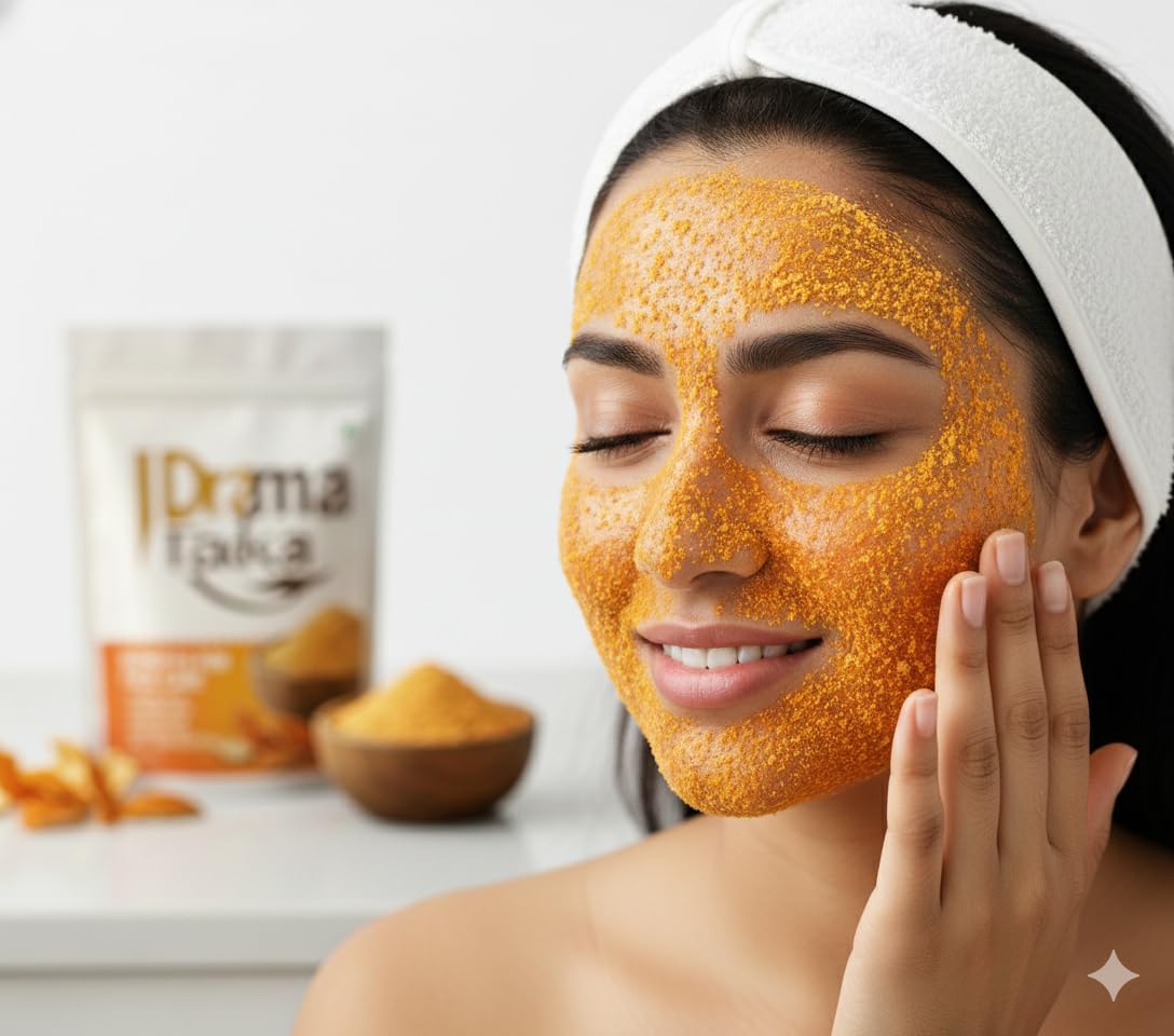 Drama Tadka Orange Peel Powder | 100% Pure & Natural | For Skin Brightening, Hair Care & Face Pack | Chemical-Free | Ayurvedic Herbal Powder for Beauty & Health (150g) 2