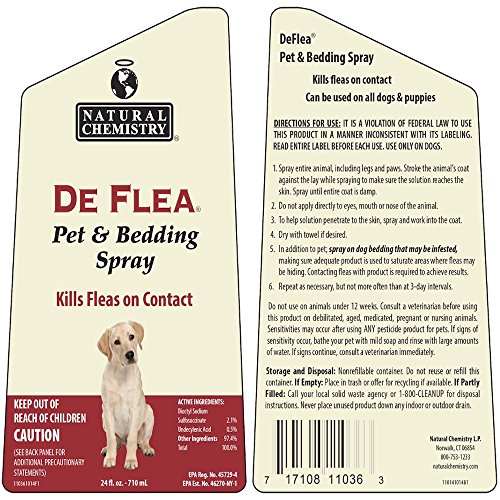 De Flea Pet & Bedding Spray for Dogs. 24oz (Not for use on Cats) - Image 4