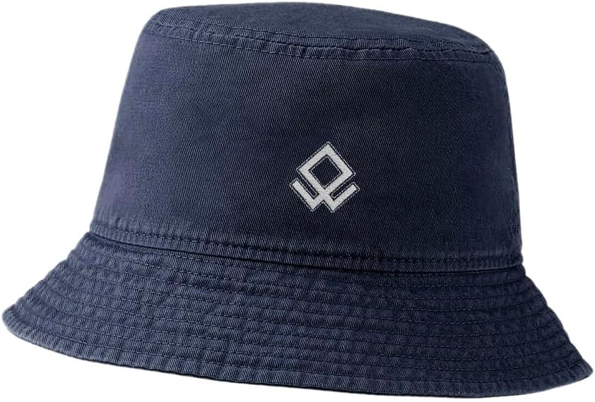 Bucket Hat for Men Women Odal Rune Embroidered Washed Cotton Unisex Bucket Hats