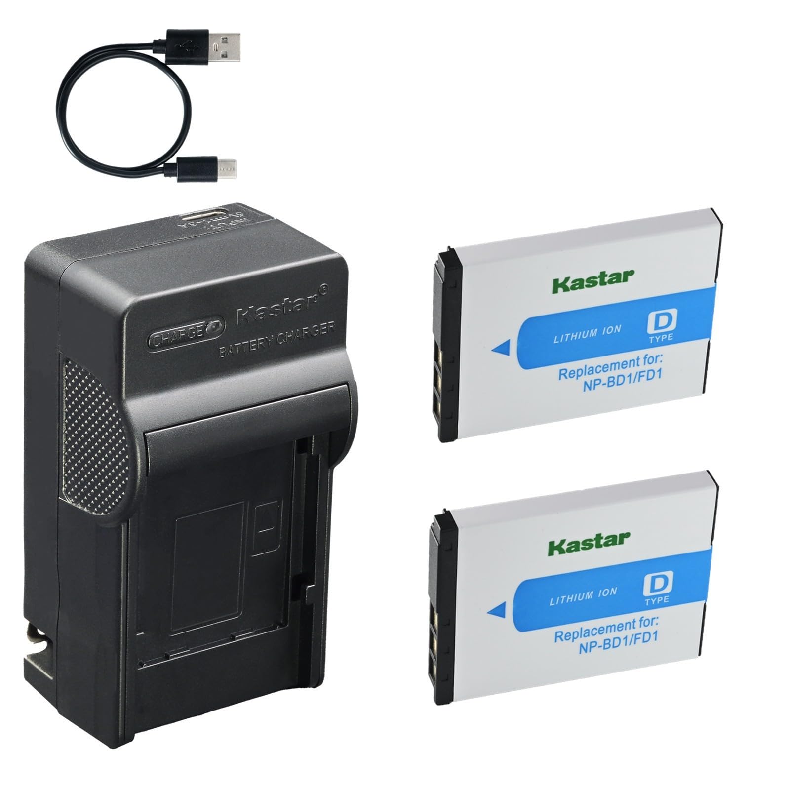 Amazon.com : Kastar 2-Pack Battery and AC & USB-C Charger