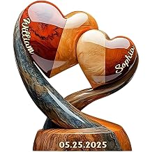 You And Me We Got This - Personalized Couple Custom Shaped Acrylic Plaque With Two Hearts Anniversary, Gift Couples Gift For Boyfriend Girlfriend Husband Wife Valentines Gifts For Her Him Women Men