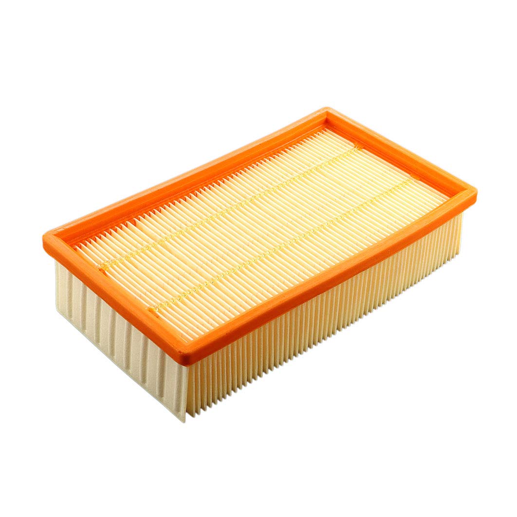 MCHNIC Lot de 2 filtres plissés plats pour aspirateur Würth ISS 35, ISS 35-S, ISS 45-M, ISS 55-S - Remplace Kärcher 6.904-367.0 filtre à lamelles lavable
