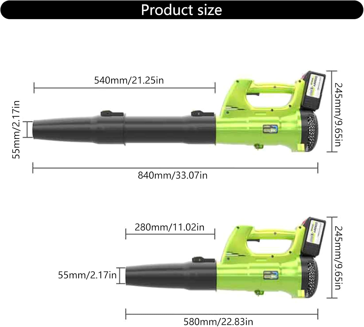 Rechargeable Leaf Blower Accessory Portable Electric Leaf Blower for Efficient Lawns Care and Blowing Patio Tool