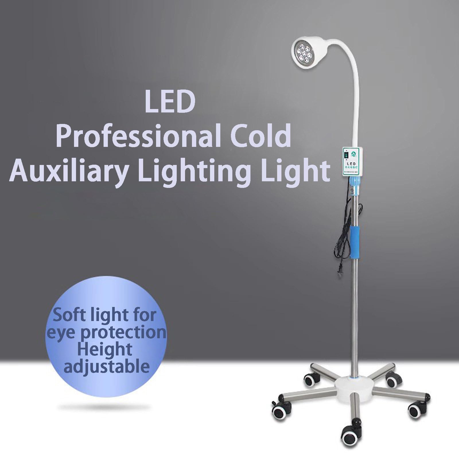 Lampada per Esami Chirurgici Lampada per Esami Medici Chirurgici Mobili Lampada da Pavimento Tipo di Supporto Domestici Luce Chirurgica per Ginecologia, Ambulatorio, Stomatologia, Ent
