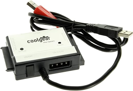 Coolgear SATA و IDE Hard Drive &amp; Optical Drive USB 2.0 Adapter Kit 2.5، 3.5 &amp; 5.25
