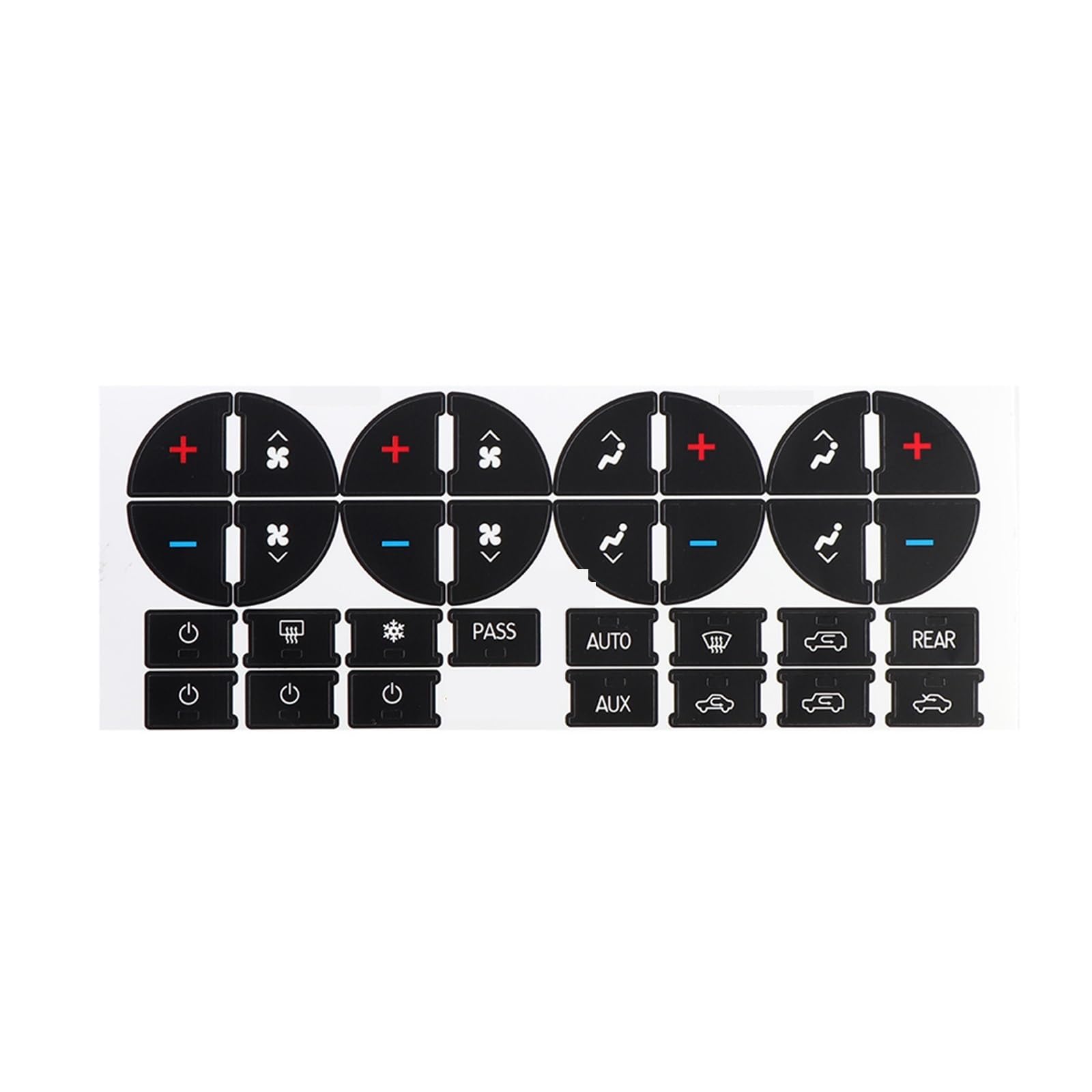 Button Stickers Compatible with GMC for Acadia for SLE for SLT 2006-2012 1 Pcs AC Dash Button Repair Stickers Fix Ruined A/C Center