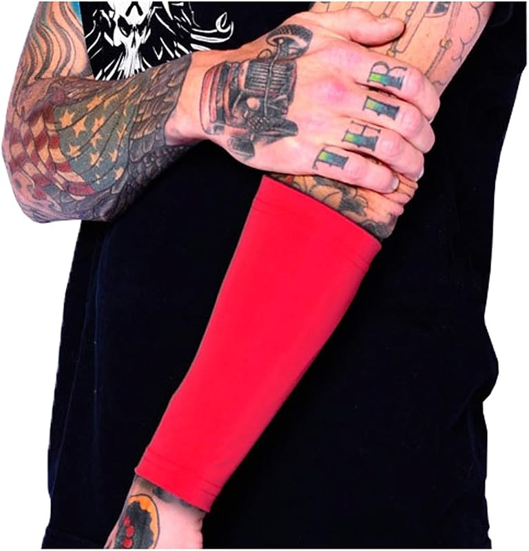 Manga Tat2X Ink Armor para Cobertura de Tatuagem no Antebraço 22,86 cm Rosa XS/Small – 1 unidade