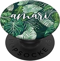 Vista 1 de Amari PopSockets PopGrip agarre intercambiable para teléfonos y tabletas con nombre botánico tropical verde