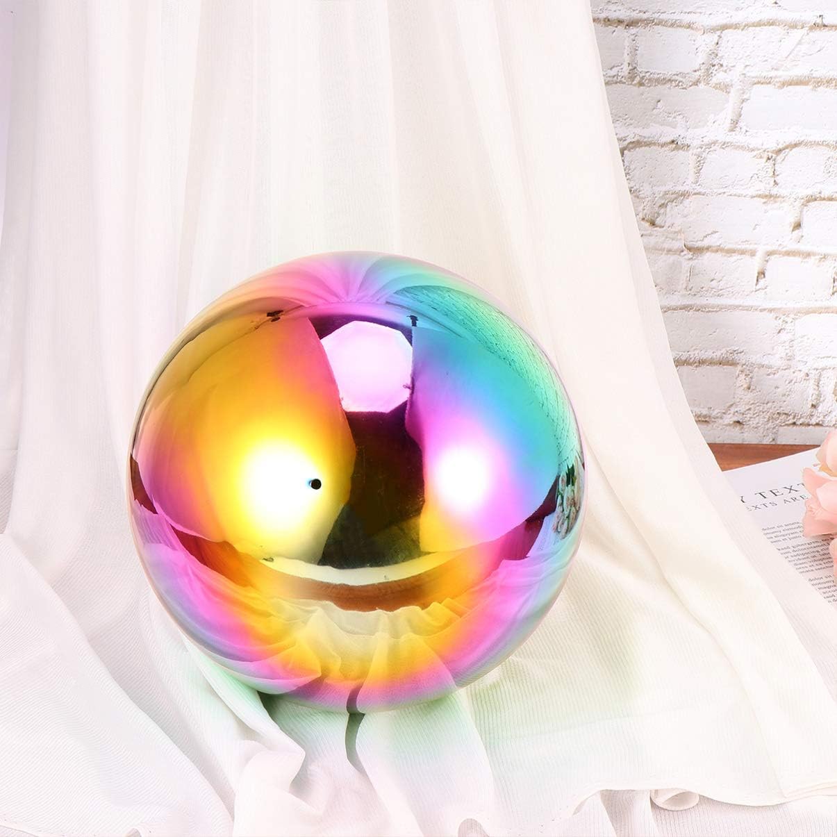 1pc Stainless Steel Mirror Balls Round Metal Balls Multi for Decorative Accessory