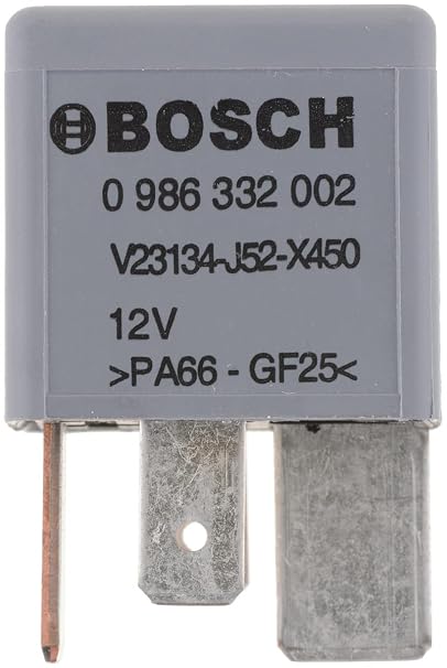 Bosch 0986332002 Mini Relay 12V 70A, IP5K4, Operating Temperature from -40 Degree to 85 Degree C, 4 Pin Relay
