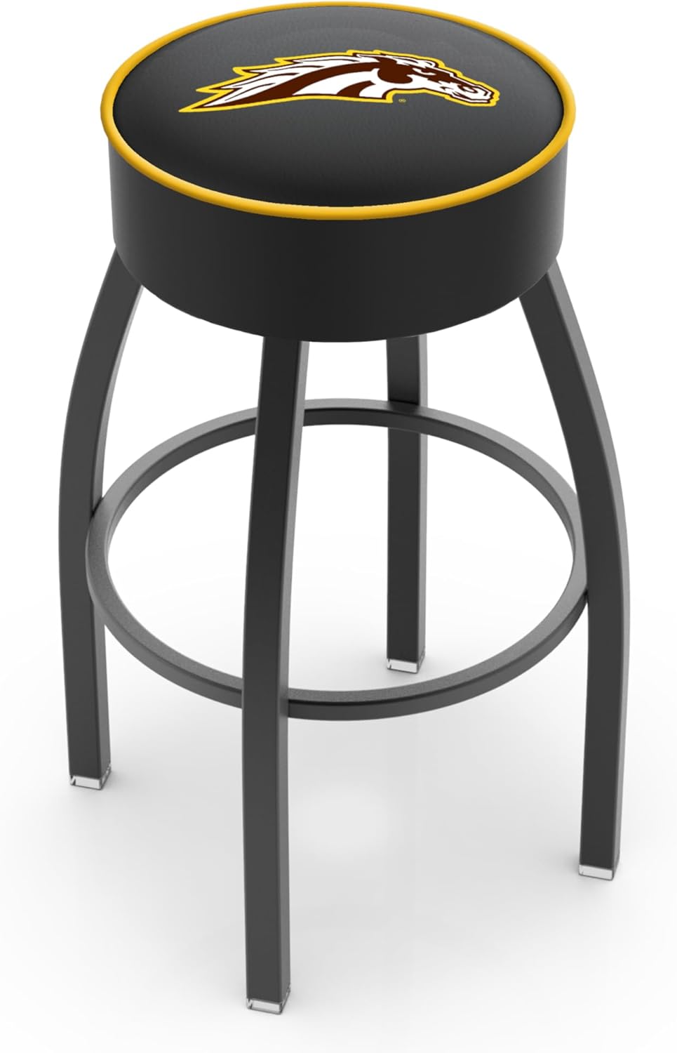 L8B1 Western Michigan 25" Swivel Counter Stool with Black Wrinkle Finish