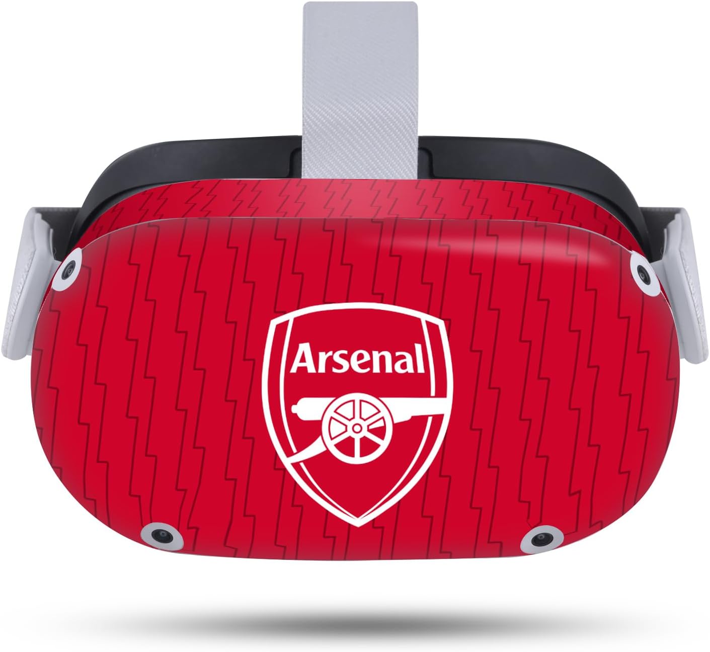 Head Case Designs Officially Licensed Arsenal FC Home 2023/24 Crest Kit Vinyl Sticker Skin Decal Cover Compatible with Meta Quest 2