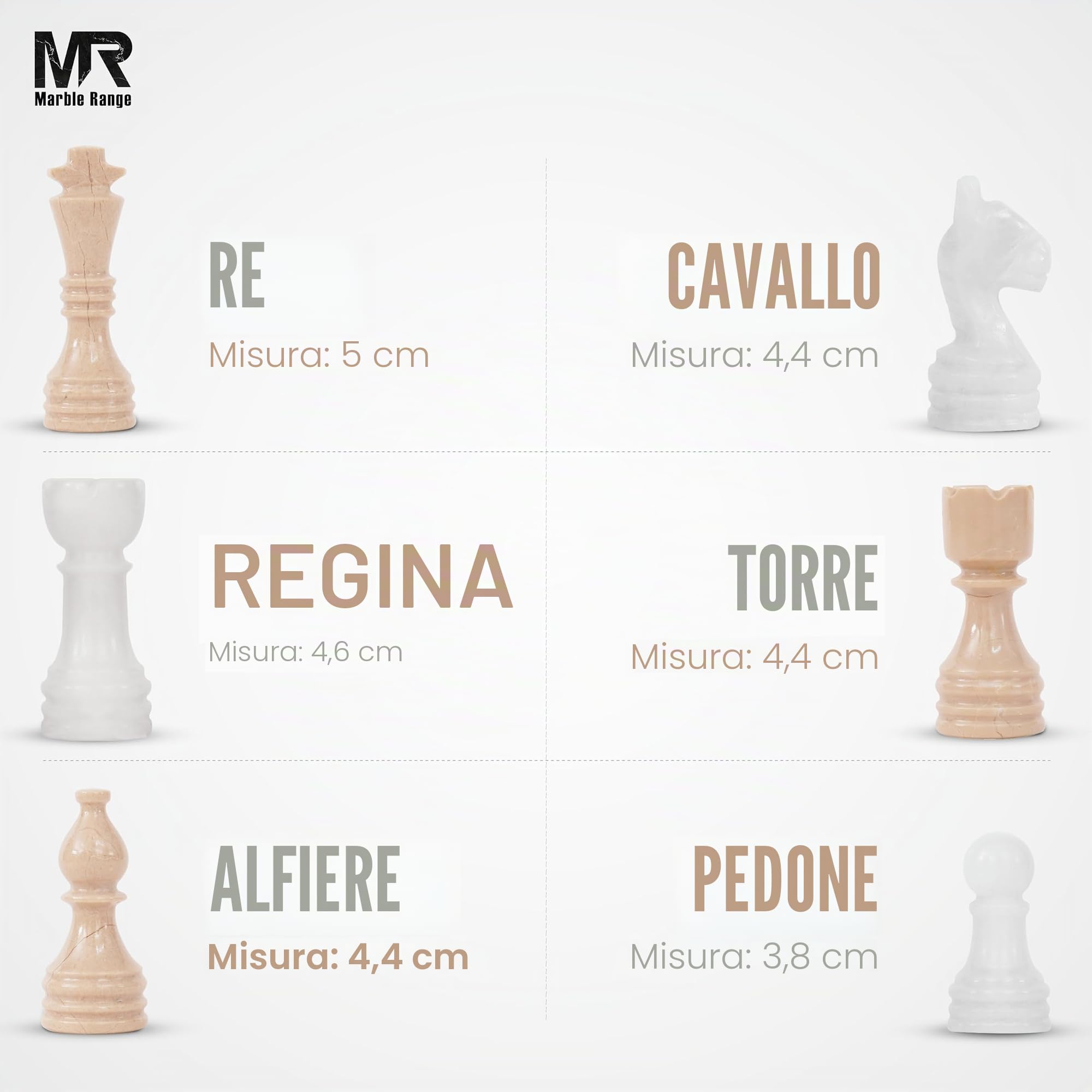 Set di scacchi in marmo per adulti, 25,4 cm, fatto a mano, Verona e gioco da tavolo bianco, con 32 pezzi di scacchi, 2 regine extra e scatola portaoggetti, gioco da viaggio di lusso, regalo elegante