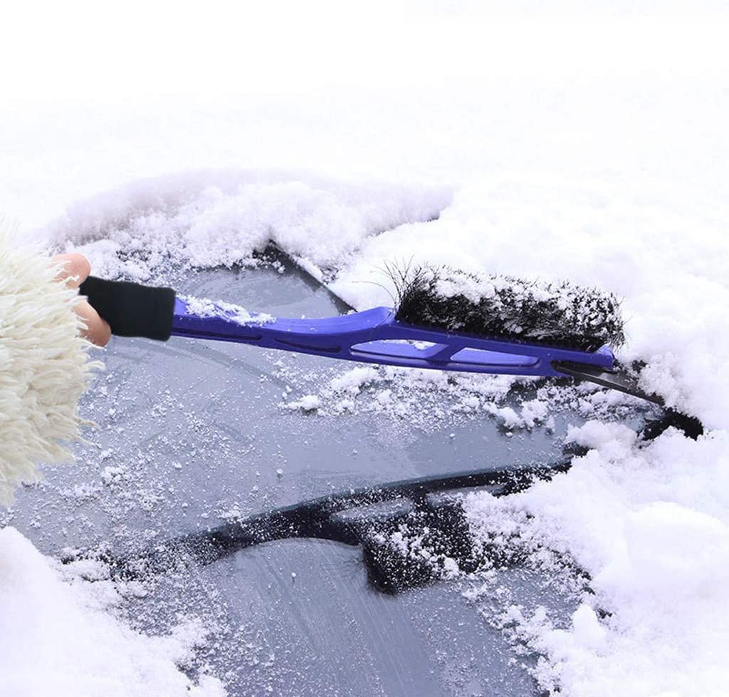 2 en 1 Grattoir à Glace de Voiture Déneigeur Scoop Remover Scoop Fenêtre Pare-Brise Pare-Brise Pelle (Color : Blue) (Color : Rosso)