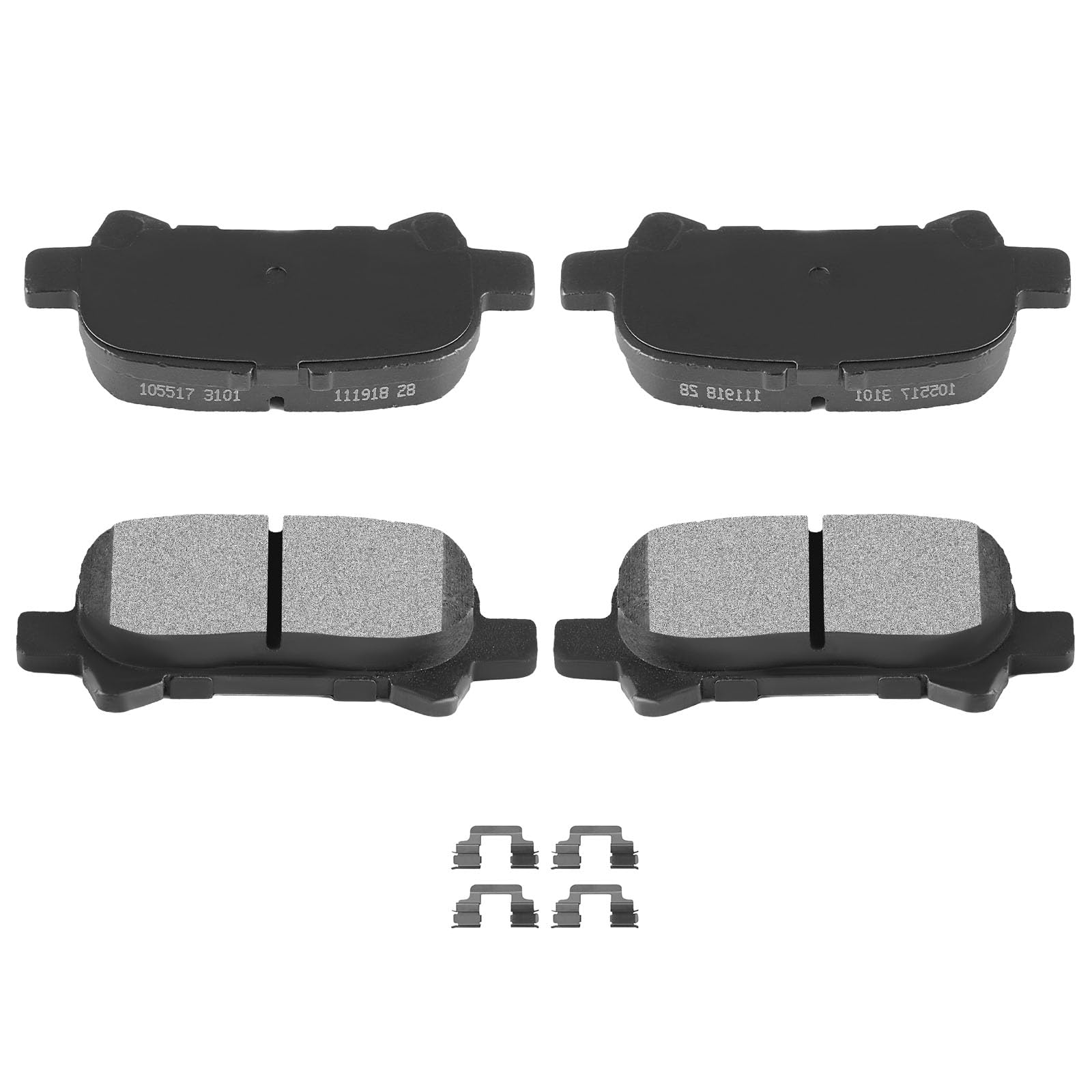 AUTOMUTO 4PCS Rear Disc Brake Pads Set D828 For Toyota For Camry 2000-2006