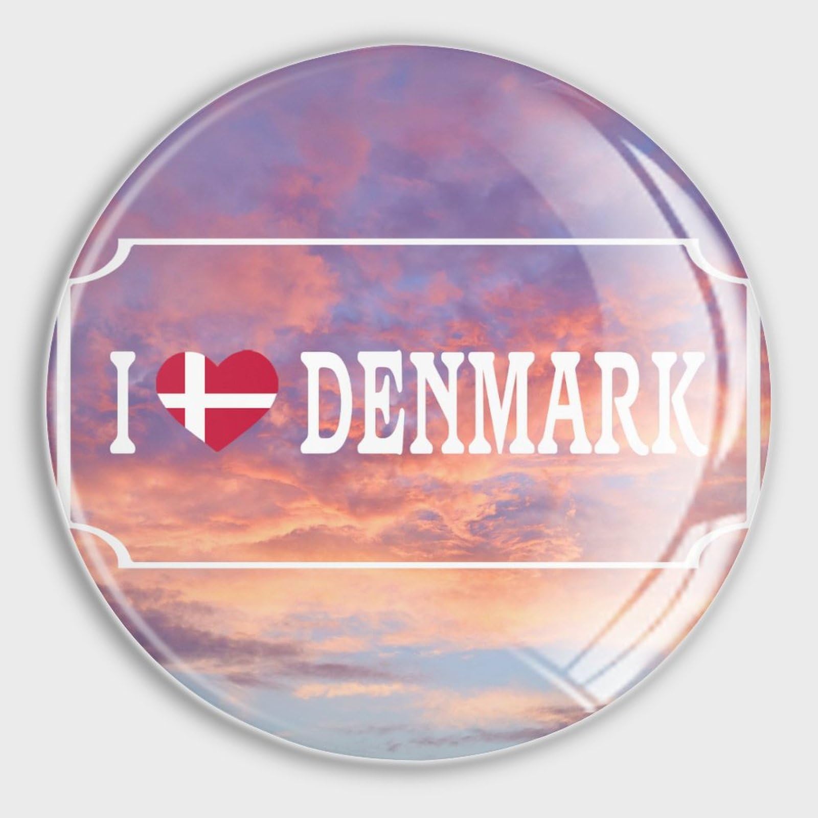 Aimants réfrigérateur Danemark en verre pour fixer vos notes sans rayer
