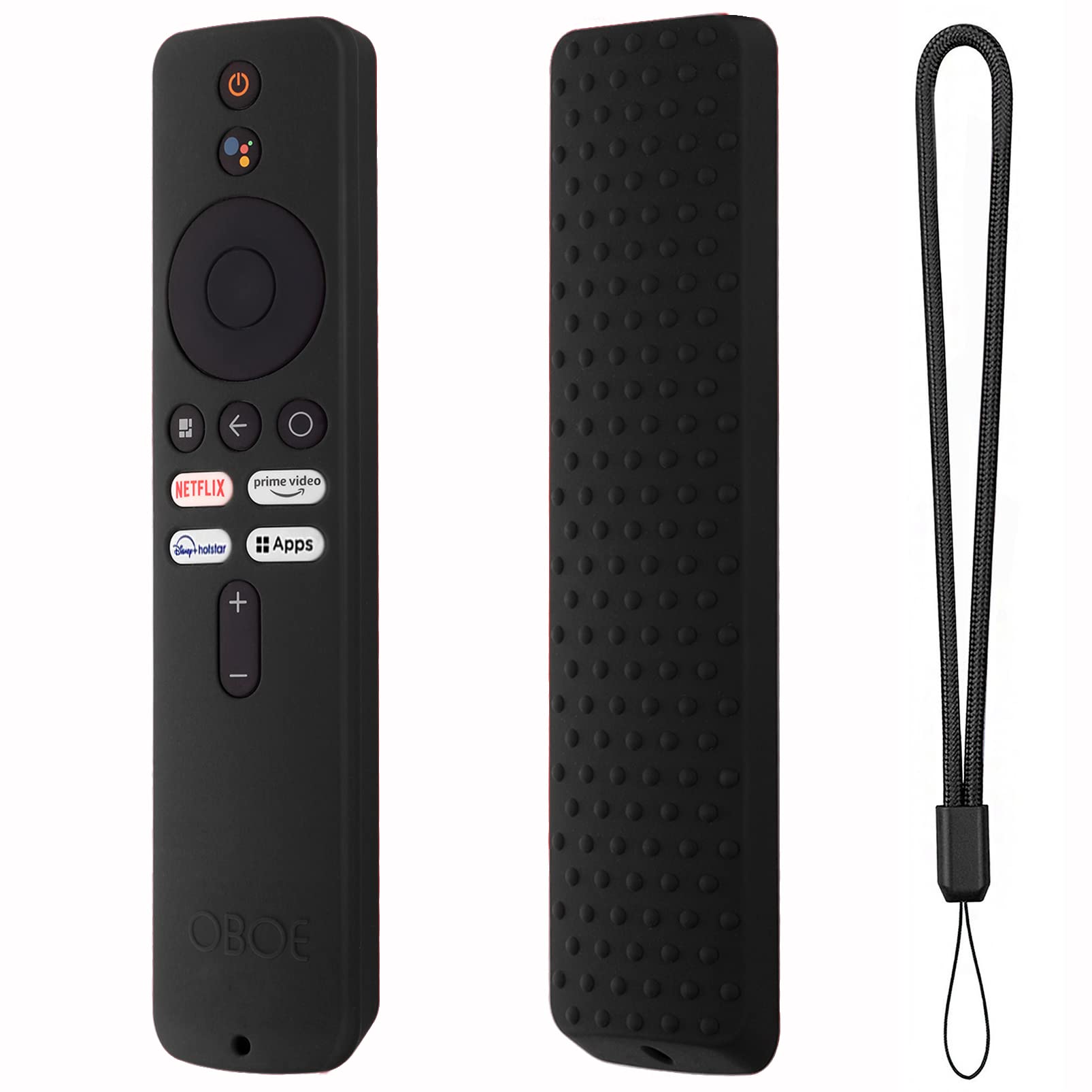 Oboe Silicone Tv Remote Cover Compatible with Redmi Tv Remote 4k Ultra 43 inch/Xiaomi Mi OLED Series 55 inch/Xiaomi 5A Series 32/40/43 inch Protective Case with Loop (Black) [Remote NOT Included] (B0B9YJSQM1) Amazon Price History, Amazon Price Tracker