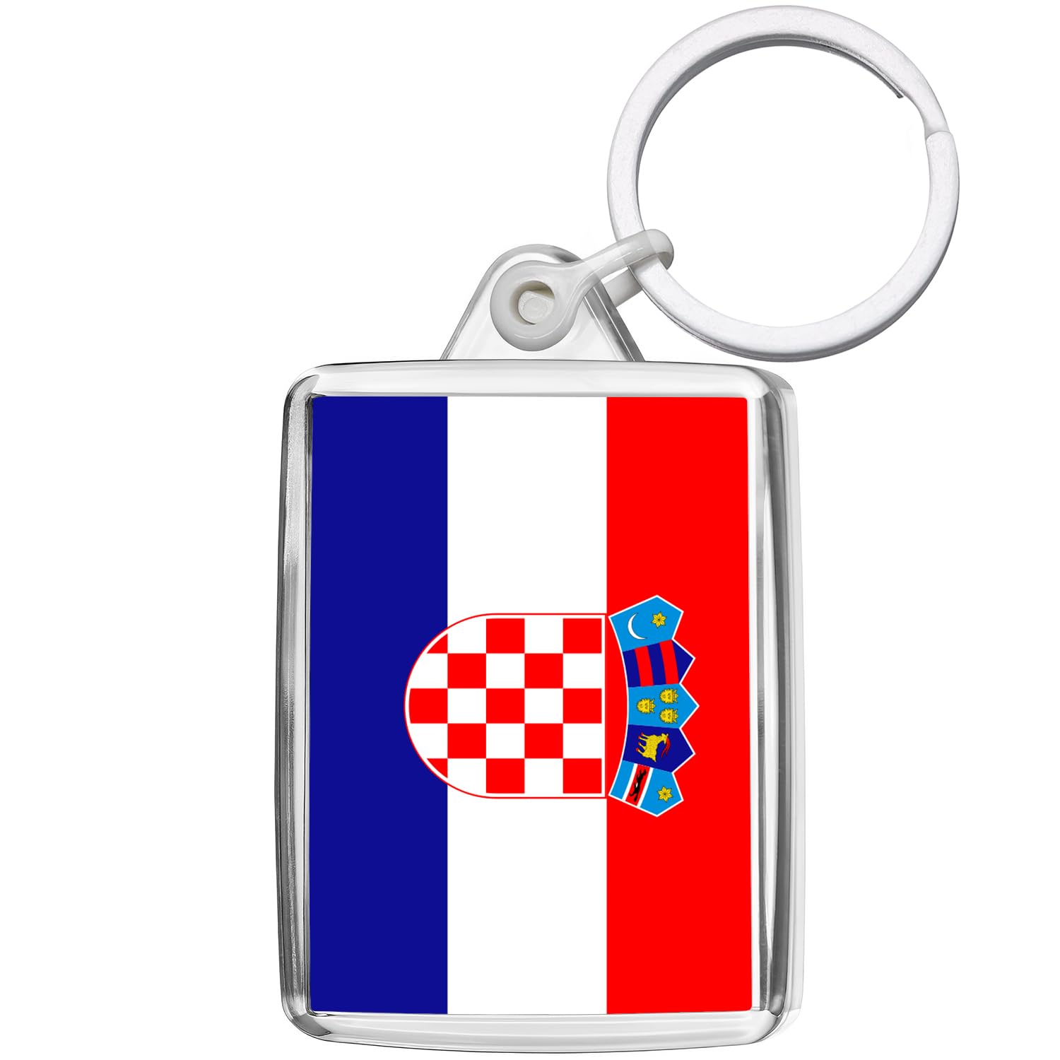 Pixly® Croatia Flag Keyring Key Fob Country Keychain Keepsake Croatian Souvenir Gift