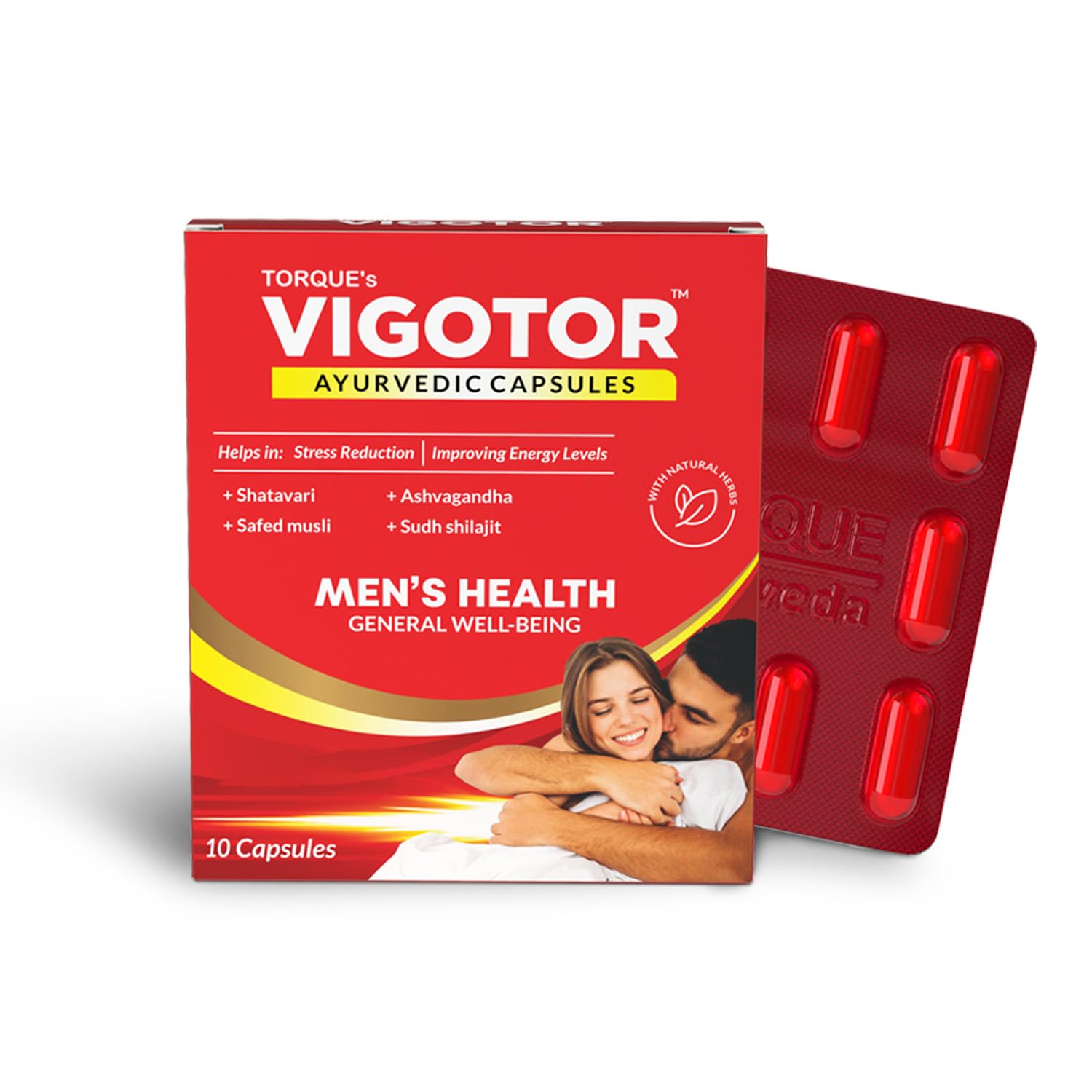 Torque Vigotor Shush Shilajit Ayurvedic Capsules for Men With Ashwagandha and Safed Musli | Enhances Stamina, Energy, Power (10)