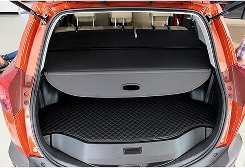 Miniatura 2 de FREEMOTOR802 Cubierta de carga trasera, compatible con Toyota RAV4 2006-2012, estilo de fábrica, color negro, retráctil, cubierta de maletero,