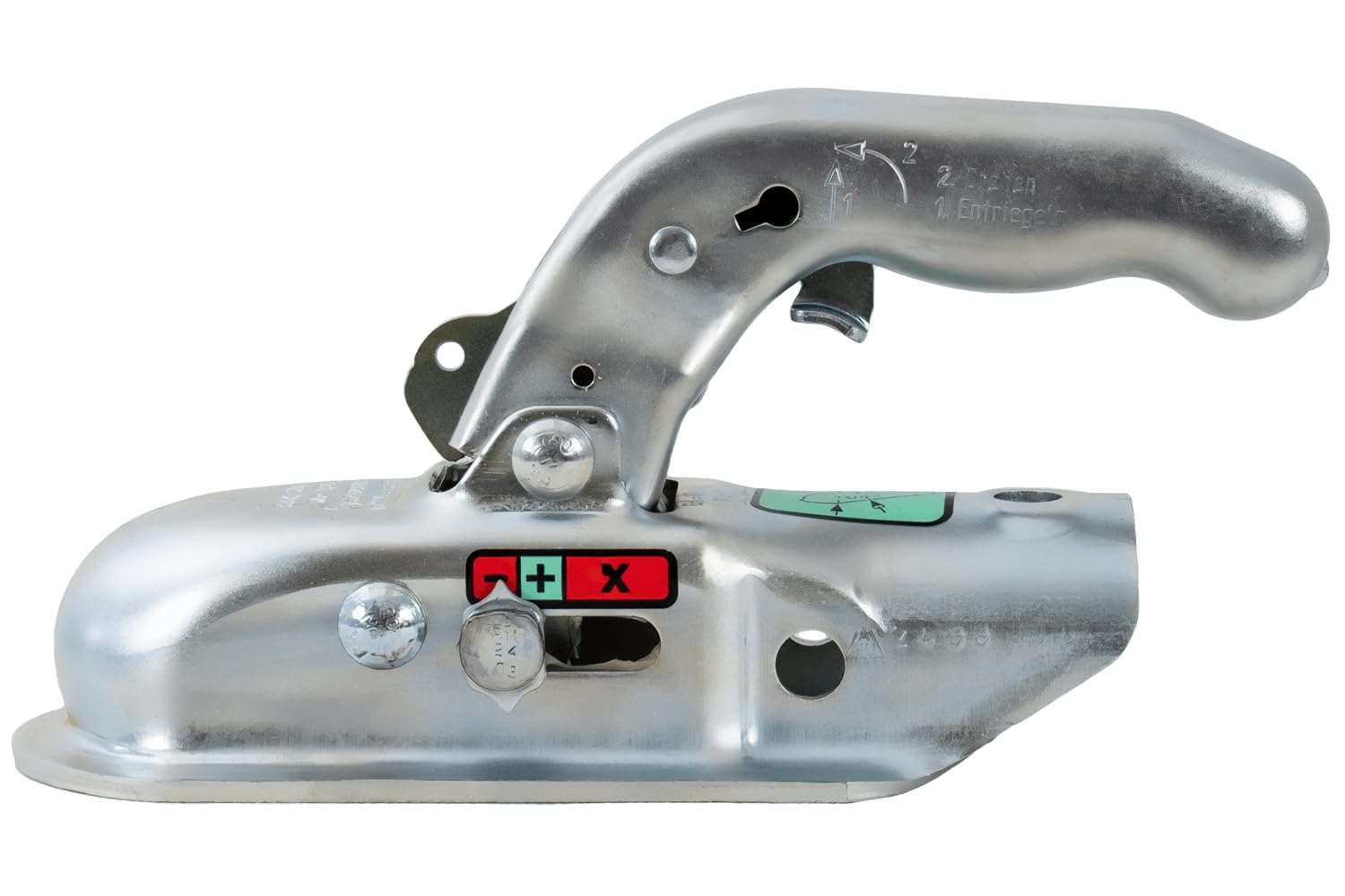 Knott Enganche de Bola KK14-B 1400 kg para Remolque con Lanza Tubular de 45 mm, Acoplamiento Estable con Carga Vertical de 100 kg para Transporte Seguro Uso Diario manejo Estable