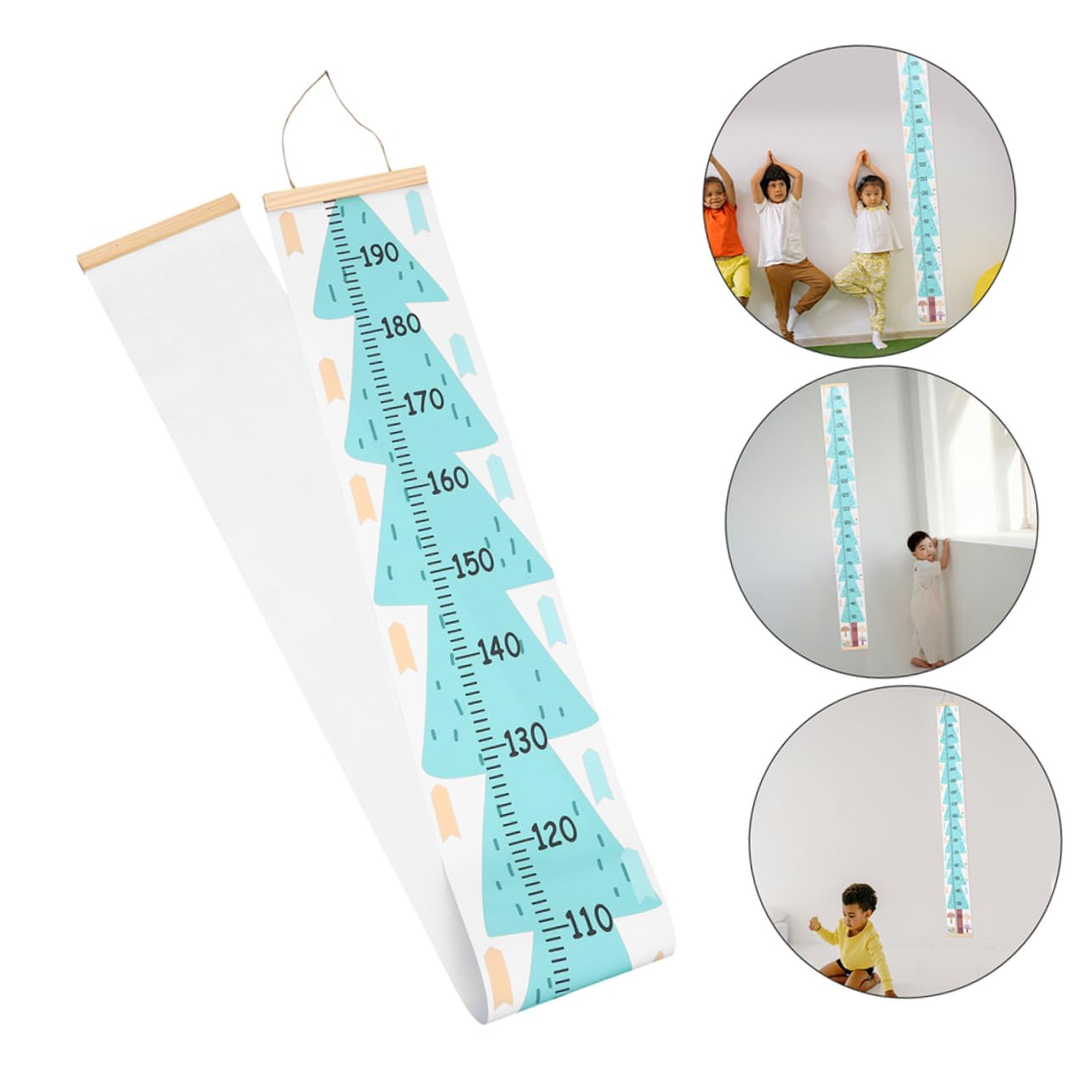 UPKOCH 2pcs Height Growth Chart Wall Decor Durable Measurement Ruler for Modern Minimalist Design for Nursery Playroom Photography Friendly Decor