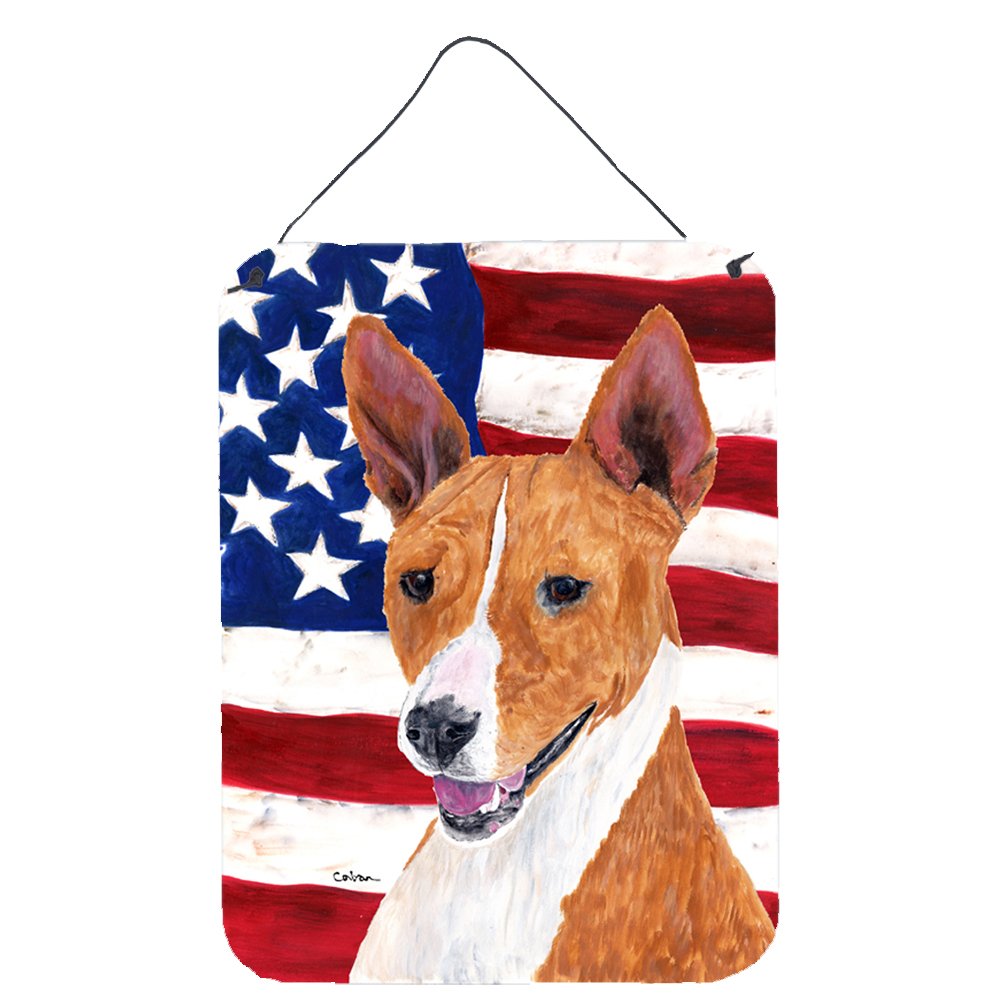 Drapeau Basenji impression d'art suspendue en métal premium