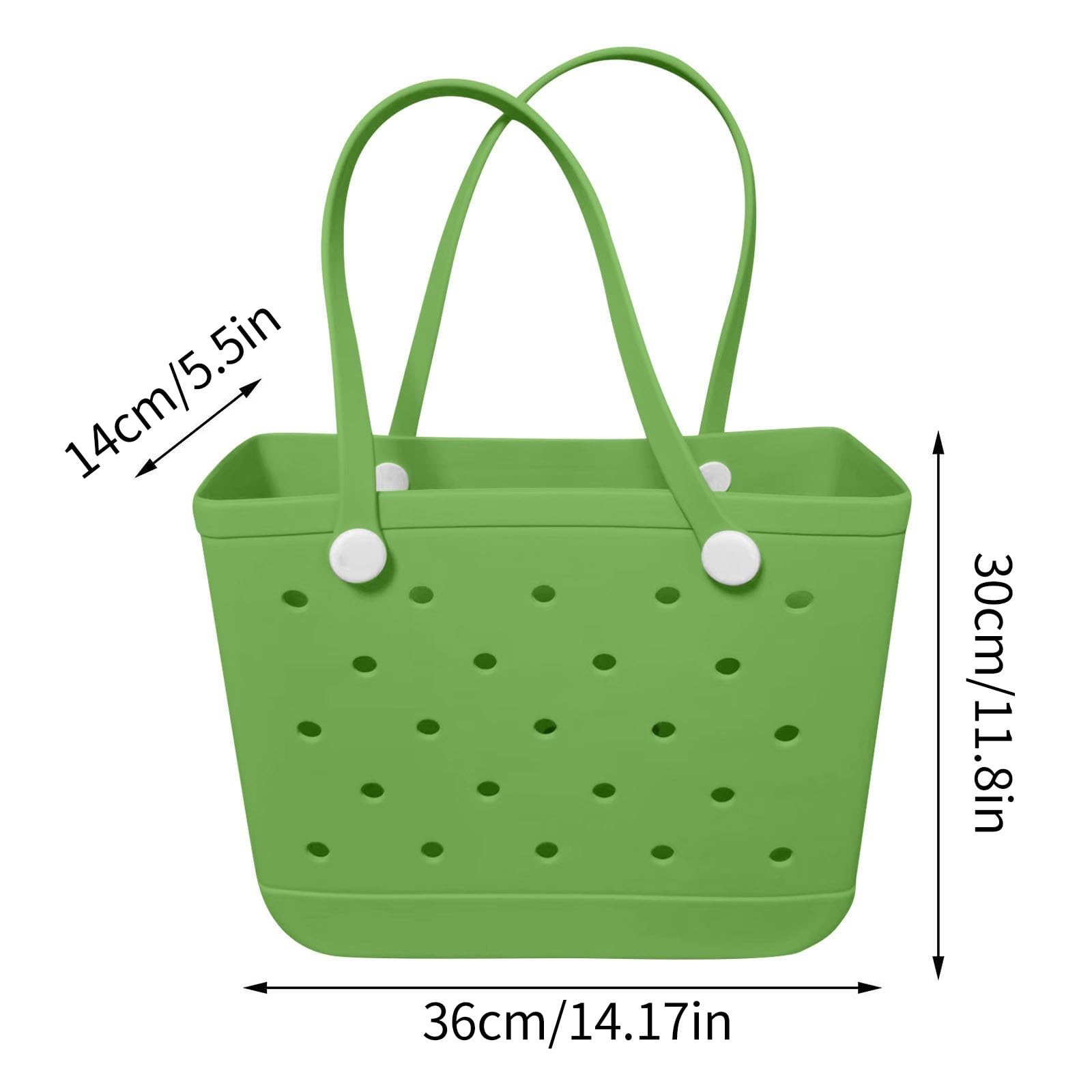 Strandtasche Wasserdicht Waschbare Strapazierfähige Offene Tragetasche Sanddicht Tasche Silikon EVA Tote Bag Outdoor Reisetaschen Weekender Handtaschen für Sport, Pool, Fitnessstudio,Shopper