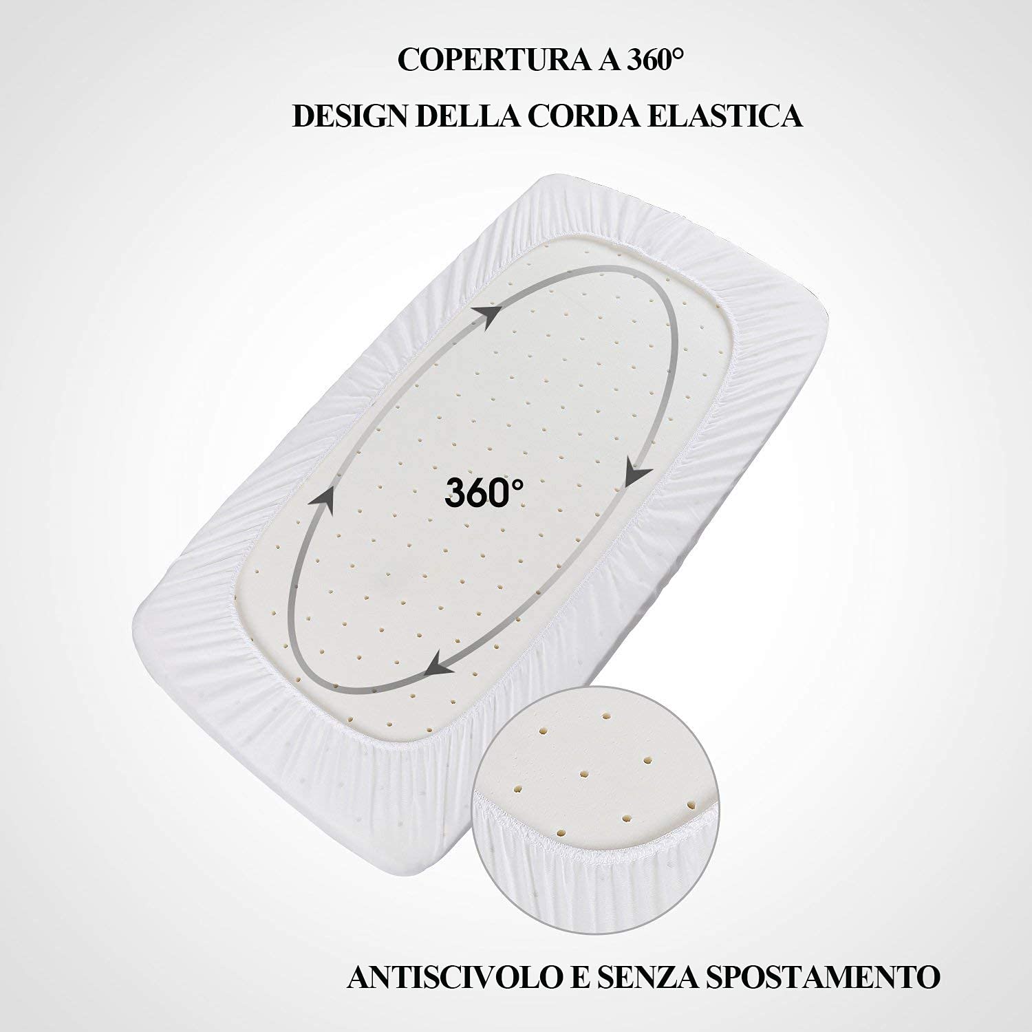 YOOFOSS - Lenzuolo con angoli, 60 x 120 cm, impermeabile, protezione materasso per bambini