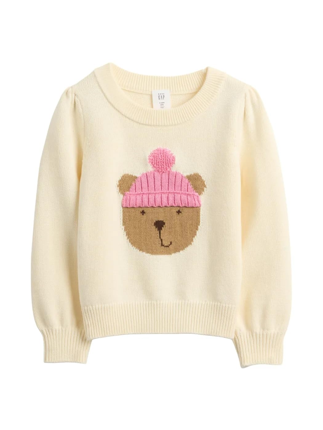 Baby Girls' Cotton Crewneck Sweater