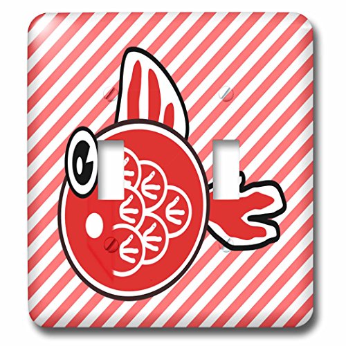 Interrupteur a bascule double 3dRose lsp_212665_2 multicolore plaque murale double - 2