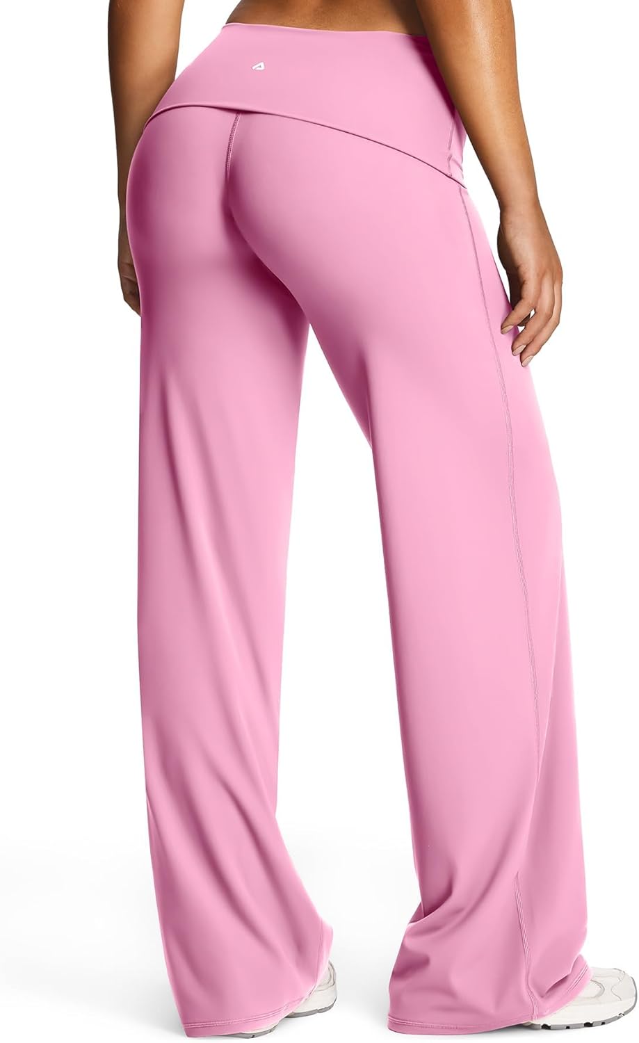 Aoxjox Women's Workout Athlenza Fold Over Waist Straight Leg Bottoms Lumastretch™ Gym Yoga Pants 31"/33"/35" - Image 7