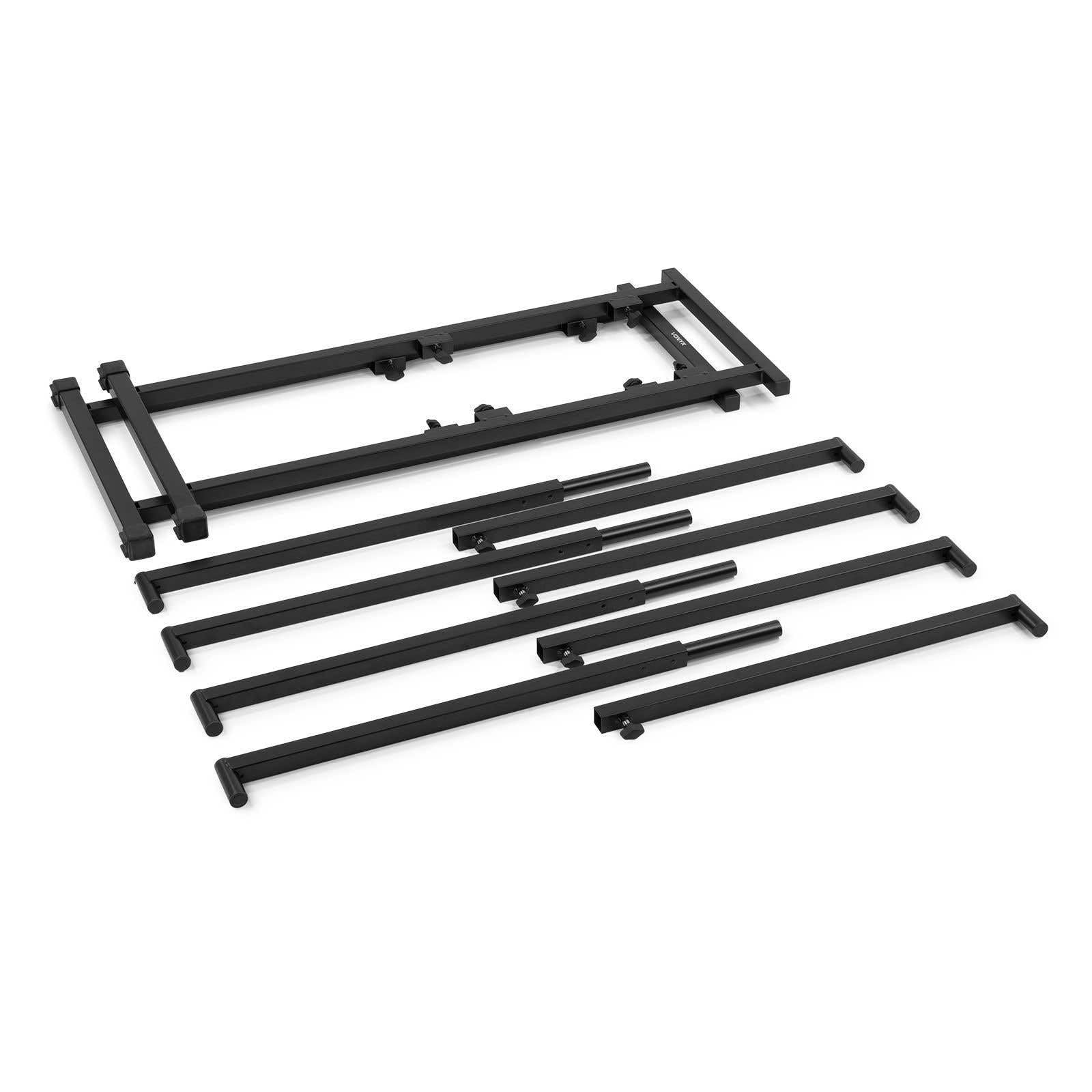 Vonyx DB1 Mobiler DJ Stand - Material: Metall, maximale Belastbarkeit: 50 kg, Tragetasche optional erhältlich, schwarz