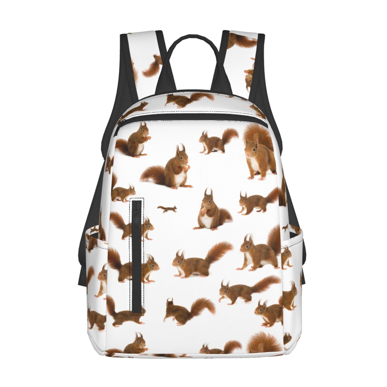 Sac à dos léger écureuil au design mignon et format taille unique - 8
