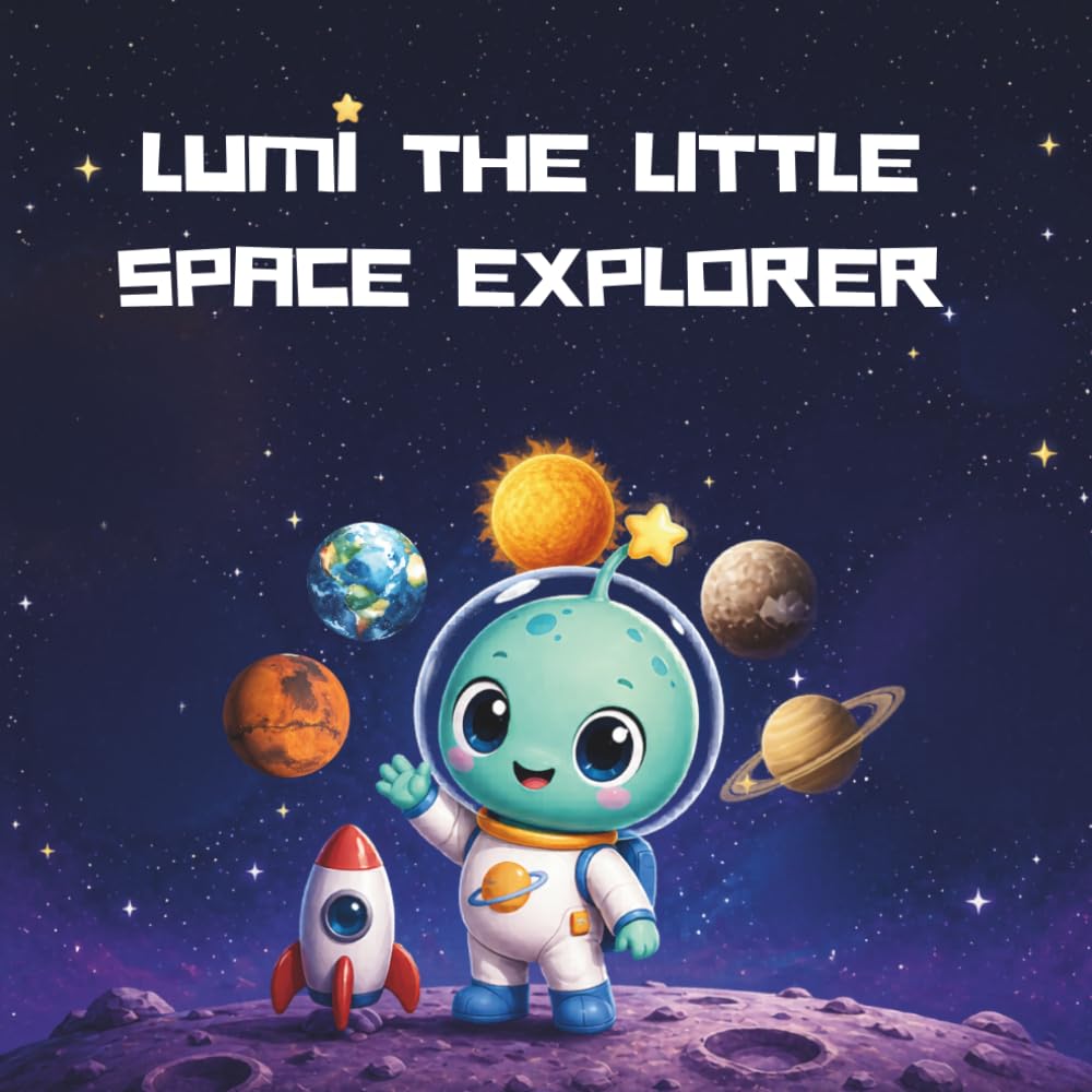 Lumi the Little Space Explorer: A Story-Based Space Learning & Coloring Book