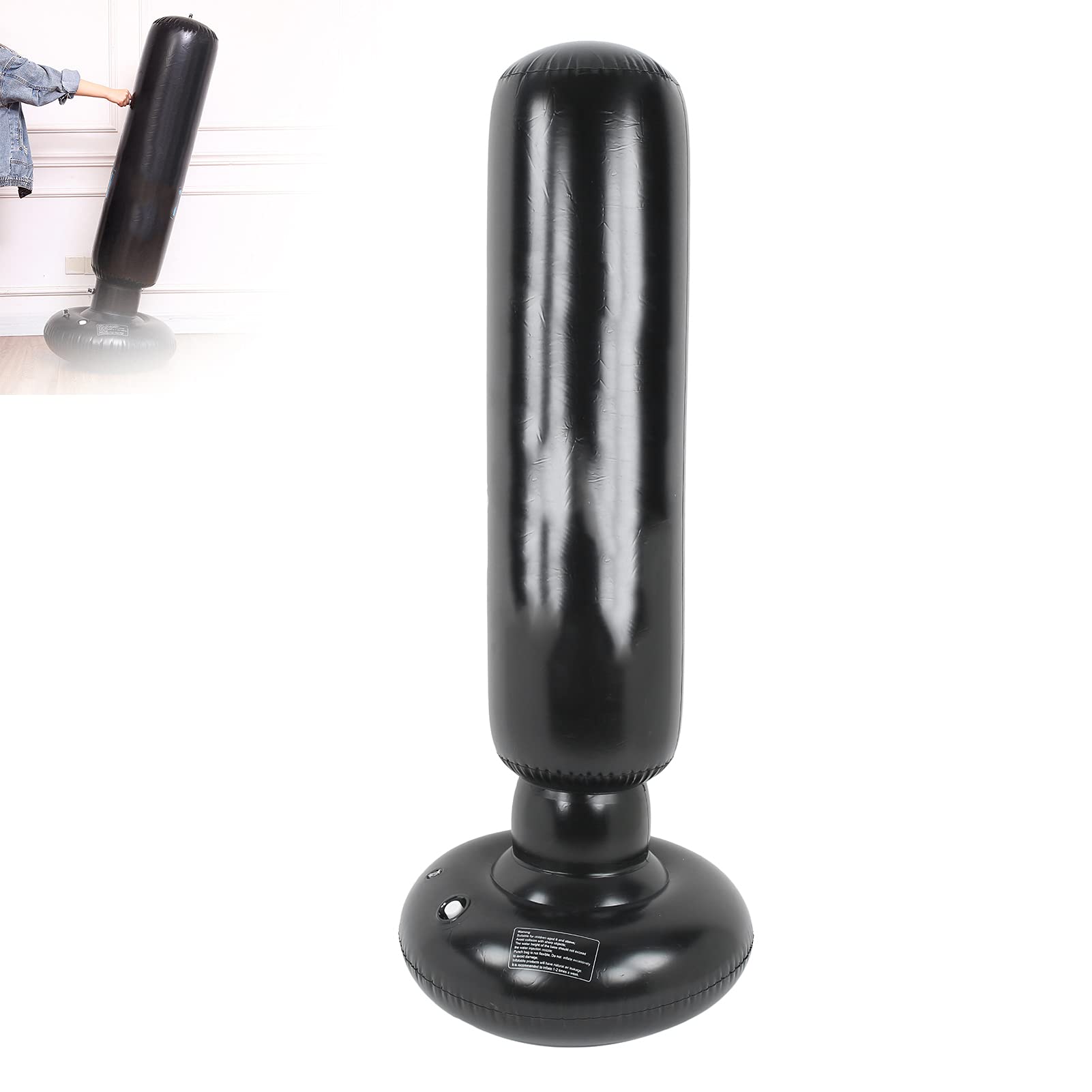 Inflatable Punching Bag for Kids, 59 Standing Punching Bag for Training Boxing Karate Kickboxing Taekwondo MMA, Punching Dummy Boxing Bag, Home Workout Gym for Kids