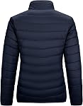 Outdoor Ventures Women's Packable Full-Zip Short Puffer Jacket Insulated Quilted Warm Lightweight Winter Coat