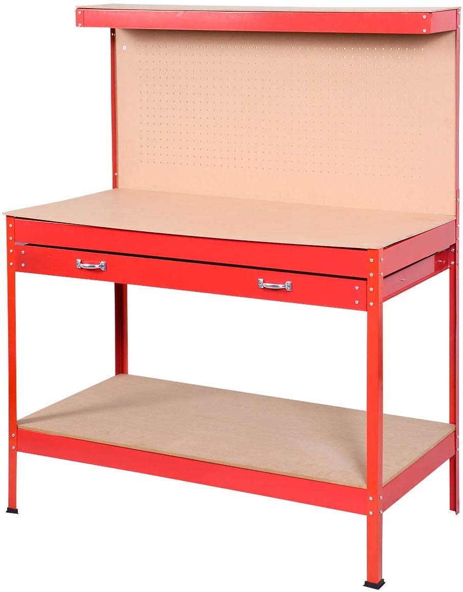 Buy Goplus Steel Workbench Tool Storage Work Bench Tools Table
