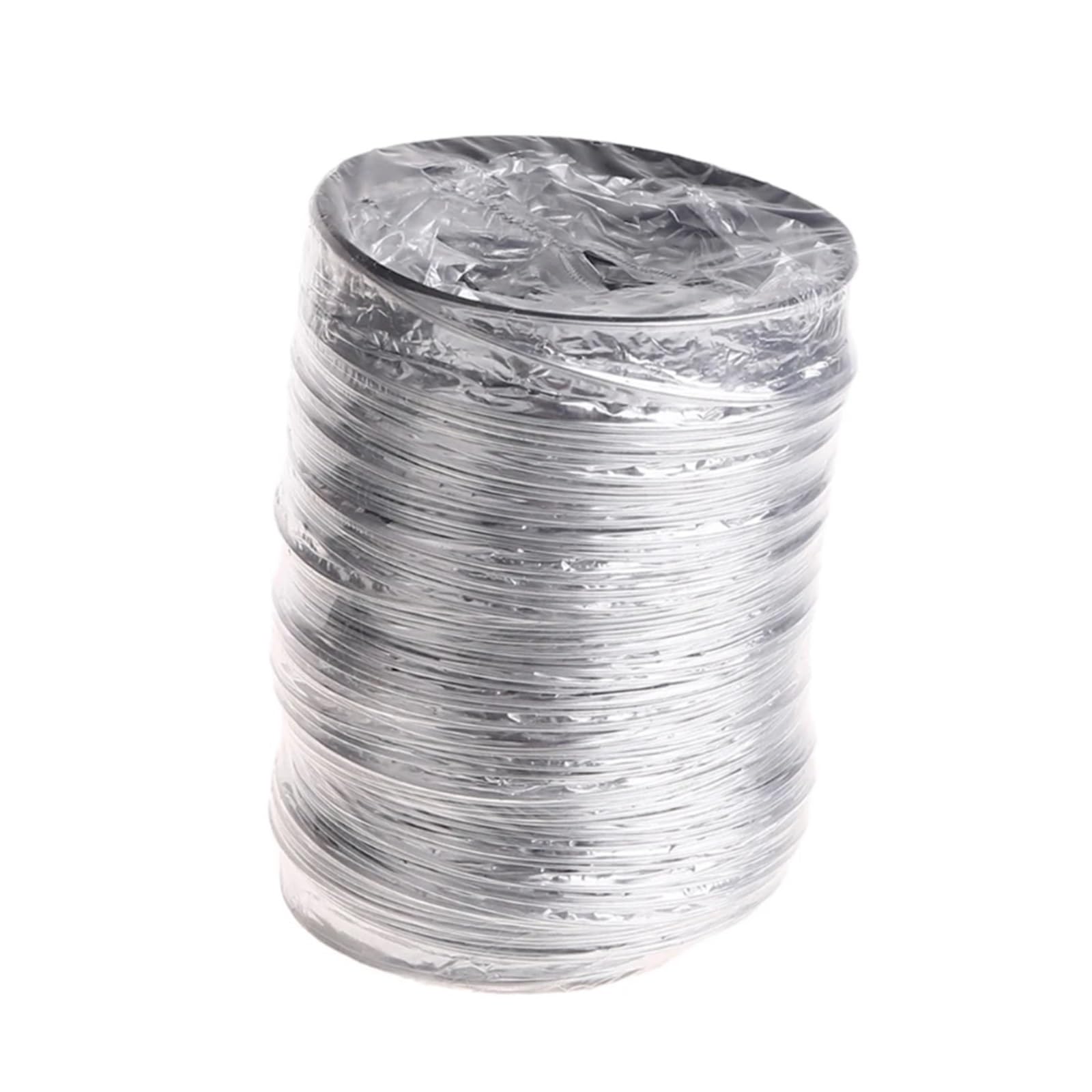 HWEIH Manguera de papel de aluminio, diámetro interior de 80mm, tubo Flexible de 1/3/6 metros, conducto de ventilación, manguera de ventilación, campana secadora, conducto de escape(6m)