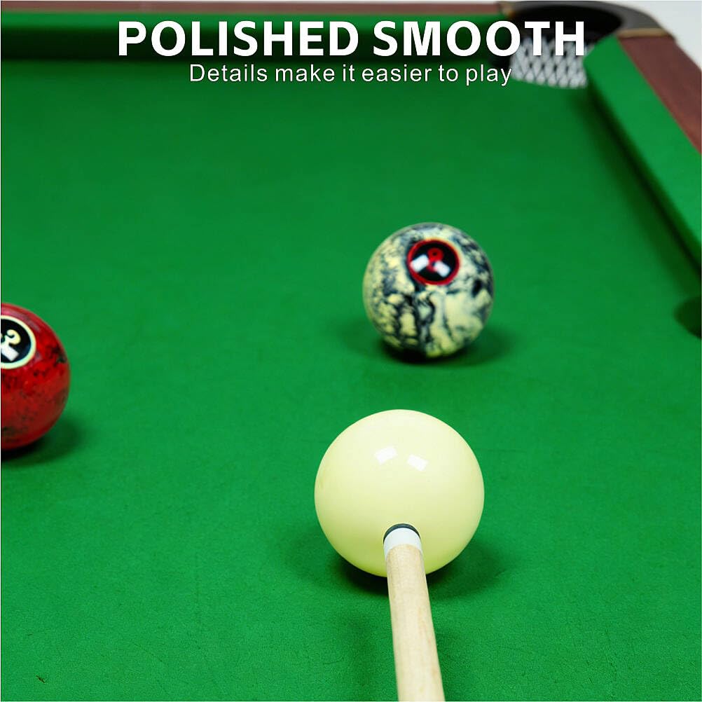 Premium 57mm Pool Ball Set - Durable Resin Billiard Balls Set for Professional & Home Game Rooms