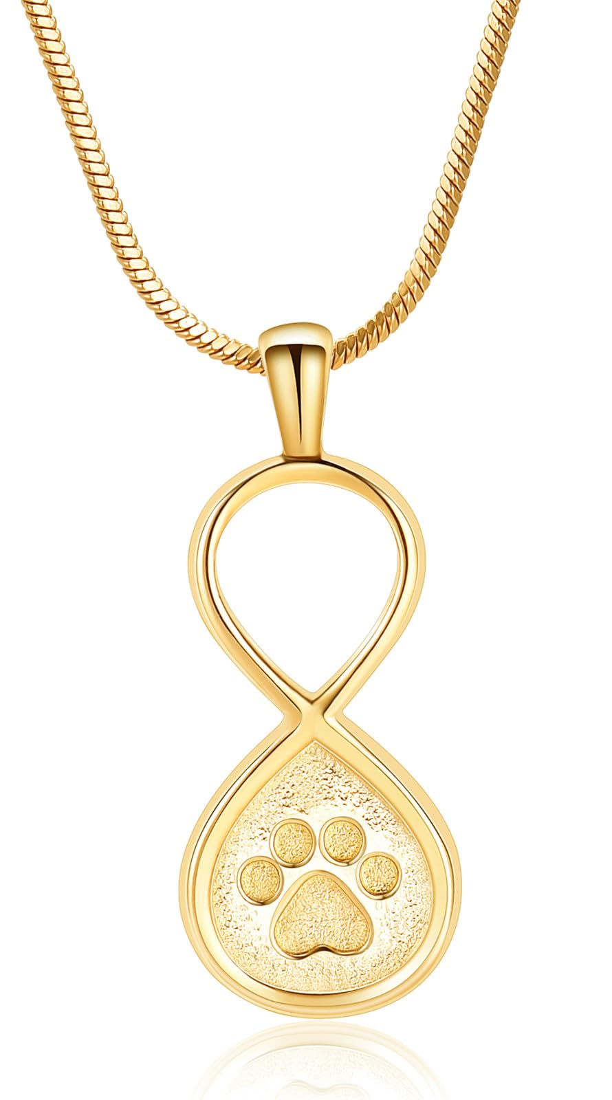 VCCWYQK Infinity Love Pet Urn Ketting voor As van Hond/Kat Urn