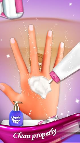 Salão de Unhas e Maquilhagem de Princesa - Spa e Jogo de Reforma para Meninas